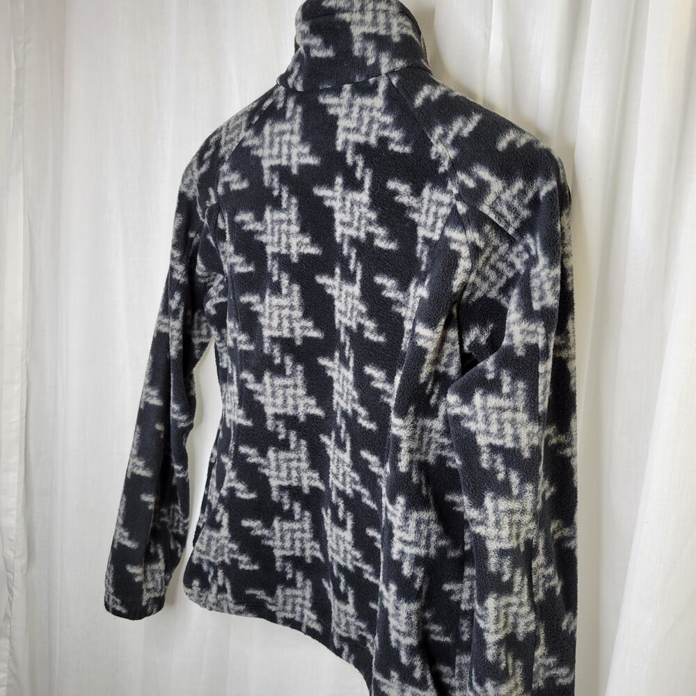 Columbia Women's Gray Hash Pattern Full Zip Fleece, L - Picture 8 of 12